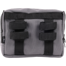 Thrashin Supply Co. ballistic nylon handlebar bag with YKK zippers and quick-attach straps mounted on Harley-Davidson handlebars