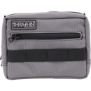 Thrashin Supply Co. ballistic nylon handlebar bag with YKK zippers and quick-attach straps mounted on Harley-Davidson handlebars