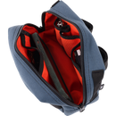 Thrashin Supply Co. ballistic nylon handlebar bag with YKK zippers and quick-attach straps mounted on Harley-Davidson handlebars