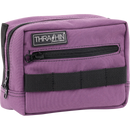 Thrashin Supply Co. ballistic nylon handlebar bag with YKK zippers and quick-attach straps mounted on Harley-Davidson handlebars