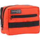 Thrashin Supply Co. ballistic nylon handlebar bag with YKK zippers and quick-attach straps mounted on Harley-Davidson handlebars