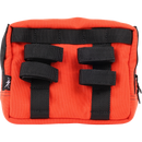 Thrashin Supply Co. ballistic nylon handlebar bag with YKK zippers and quick-attach straps mounted on Harley-Davidson handlebars