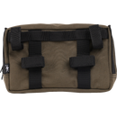 Thrashin Supply Co. Handlebar Bag Plus expanded storage in ballistic nylon with microfiber eyewear pocket mounted to Harley-Davidson handlebars