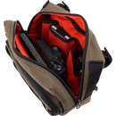 Thrashin Supply Co. Handlebar Bag Plus expanded storage in ballistic nylon with microfiber eyewear pocket mounted to Harley-Davidson handlebars