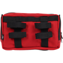 Thrashin Supply Co. Handlebar Bag Plus expanded storage in ballistic nylon with microfiber eyewear pocket mounted to Harley-Davidson handlebars