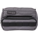 Thrashin Supply Co. Handlebar Bag Plus expanded storage in ballistic nylon with microfiber eyewear pocket mounted to Harley-Davidson handlebars