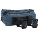 Thrashin Supply Co. Handlebar Bag Plus expanded storage in ballistic nylon with microfiber eyewear pocket mounted to Harley-Davidson handlebars