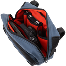 Thrashin Supply Co. Handlebar Bag Plus expanded storage in ballistic nylon with microfiber eyewear pocket mounted to Harley-Davidson handlebars