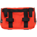 Thrashin Supply Co. Handlebar Bag Plus expanded storage in ballistic nylon with microfiber eyewear pocket mounted to Harley-Davidson handlebars