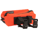 Thrashin Supply Co. Handlebar Bag Plus expanded storage in ballistic nylon with microfiber eyewear pocket mounted to Harley-Davidson handlebars