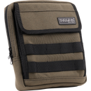 Thrashin Supply Co. Slim Handlebar Bag in black ballistic nylon mounted between fairing and gas tank on Harley-Davidson