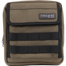 Thrashin Supply Co. Slim Handlebar Bag in black ballistic nylon mounted between fairing and gas tank on Harley-Davidson