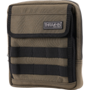 Thrashin Supply Co. Slim Handlebar Bag in black ballistic nylon mounted between fairing and gas tank on Harley-Davidson