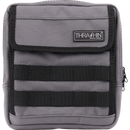 Thrashin Supply Co. Slim Handlebar Bag in black ballistic nylon mounted between fairing and gas tank on Harley-Davidson
