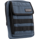 Thrashin Supply Co. Slim Handlebar Bag in black ballistic nylon mounted between fairing and gas tank on Harley-Davidson