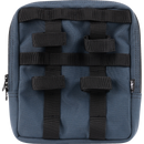 Thrashin Supply Co. Slim Handlebar Bag in black ballistic nylon mounted between fairing and gas tank on Harley-Davidson