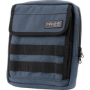Thrashin Supply Co. Slim Handlebar Bag in black ballistic nylon mounted between fairing and gas tank on Harley-Davidson