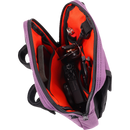 Thrashin Supply Co. Slim Handlebar Bag in black ballistic nylon mounted between fairing and gas tank on Harley-Davidson