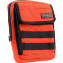 Thrashin Supply Co. Slim Handlebar Bag in black ballistic nylon mounted between fairing and gas tank on Harley-Davidson