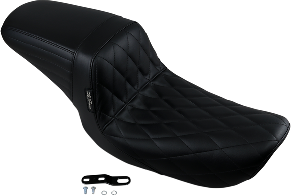 LE PERA Kickflip Seat - Diamond - Black - FXD '96-'03 LN-591DM