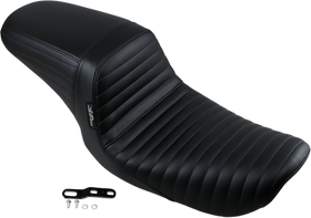 LE PERA Kickflip Seat - Pleated - Black - FXD '96-'03 LN-591PT