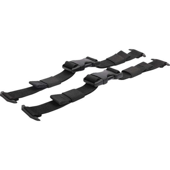 Thrashin Supply Co. Molle Strap Kit in black for MOLLE-compatible motorcycle luggage mounting