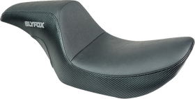 SLYFOX Drifter Seat - Gray Logo - Black Vinyl - Smooth - FXR '82-'00 SlyFox4681B