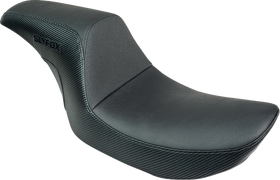 SLYFOX Drifter Seat - Black Logo - Black Vinyl - Smooth - FXR '82-'00 SlyFox4681A