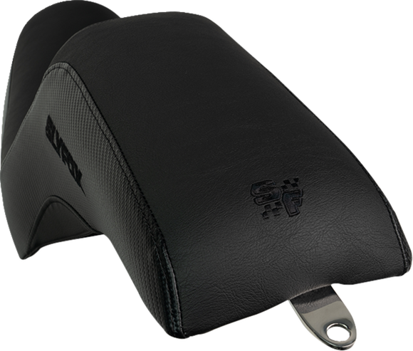 SLYFOX Drifter Seat - Black Logo - Black Vinyl - Smooth - FXR '82-'00 SlyFox4681A