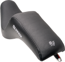 SLYFOX Drifter Seat - Gray Logo - Black Vinyl w/ Slipstop - Carbon Fiber - Dyna '96-'03 4883B-slyfox