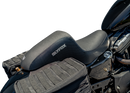 SLYFOX Drifter Seat - Gray Logo - Black Vinyl w/ Slipstop - Carbon Fiber - XL '04-'22 4684B-slyfox
