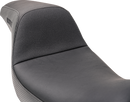 SLYFOX Drifter Seat - Black Logo - Black Vinyl w/ Slipstop - Carbon Fiber - Dyna '96-'03 4683A-slyfox