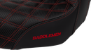 SADDLEMEN Pro Series SDC Performance Seat - Carbon Fiber/Lumbar Gripper - Red Stitch - Dyna '06-'17 SC80604RED