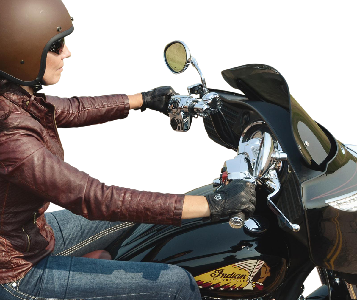 KLOCK WERKS Klip Hanger Handlebar for Indian - 12" - Black/Chrome KWH-04-9011-BC