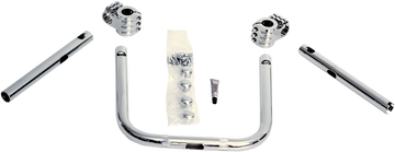 KLOCK WERKS Klip Hanger Handlebar for Indian - 10" - Chrome/Chrome KWH-04-0344