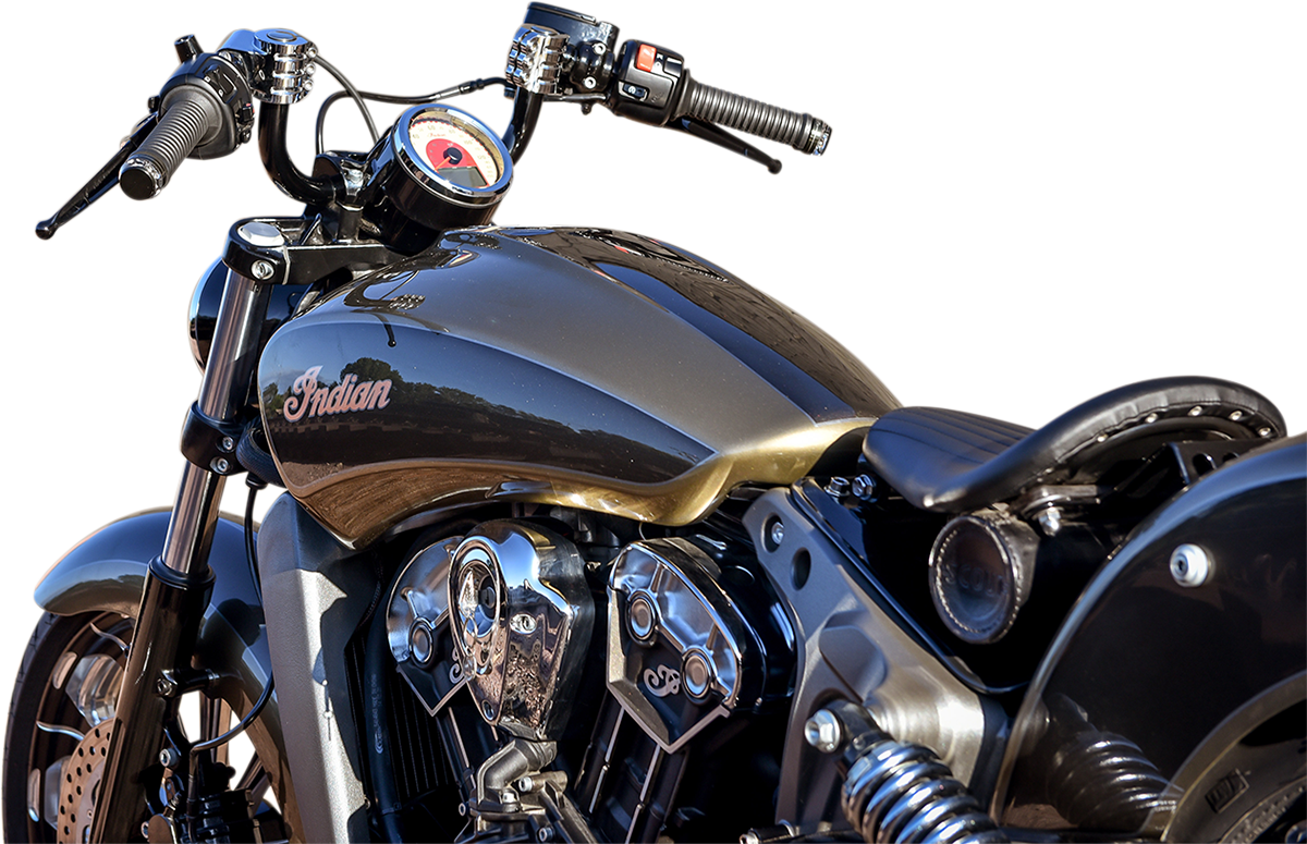 KLOCK WERKS Klip Hanger Handlebar for Indian - 5" - Black/Chrome KWH-04-0348