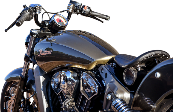 KLOCK WERKS Klip Hanger Handlebar for Indian - 5" - Black/Chrome KWH-04-0348