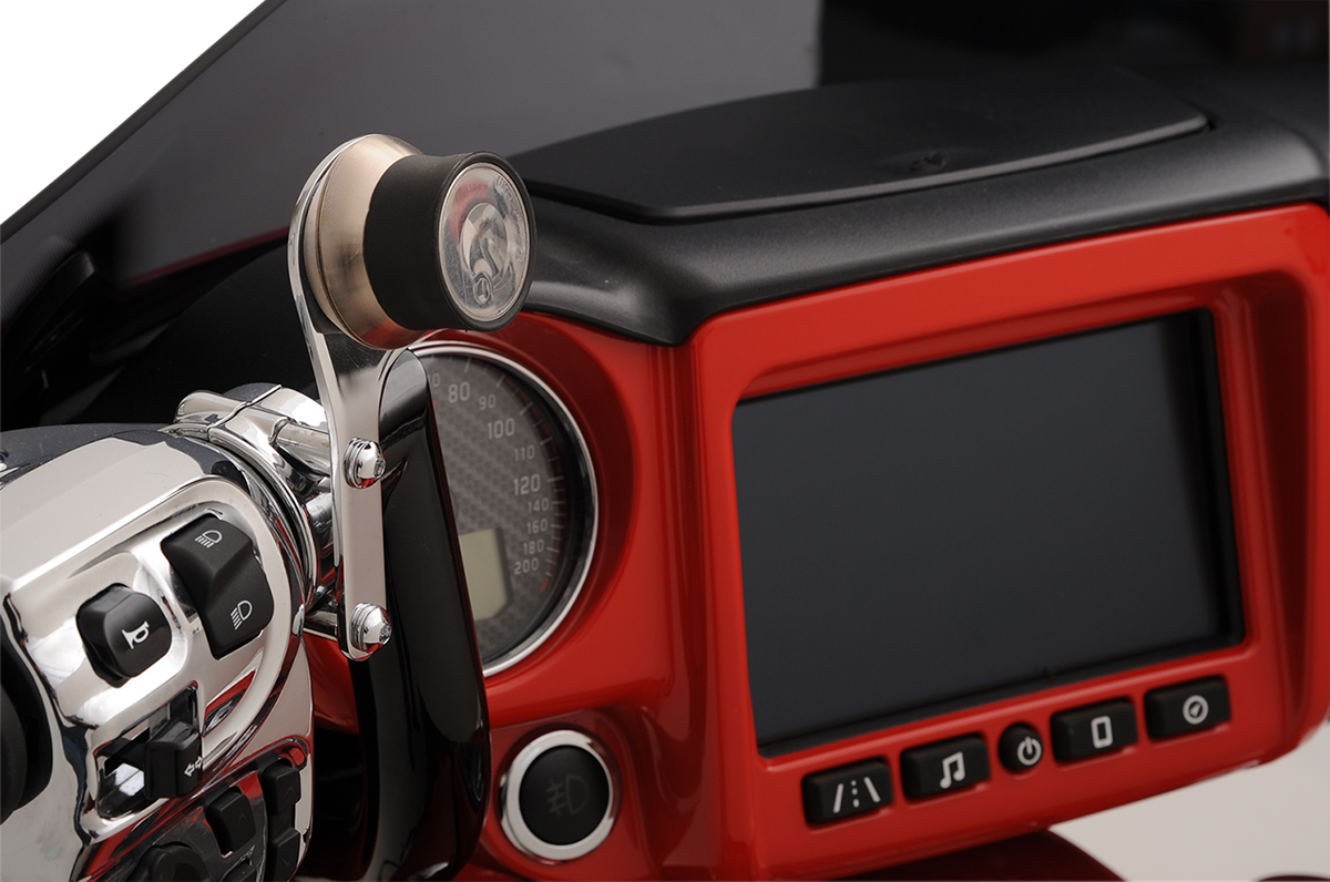 KLOCK WERKS iOmount* for Indian - Left Perch Mount - Chrome - Touring KWD-04-0383