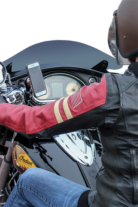 KLOCK WERKS iOmount* for Indian - Left Perch Mount - Black - Touring KWD-04-0384