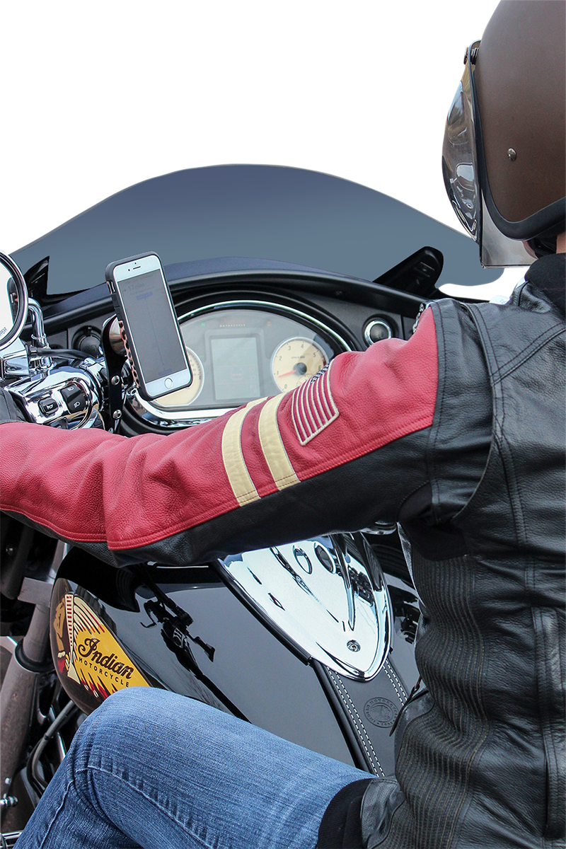 KLOCK WERKS iOmount* for Indian - Left Perch Mount - Black - Touring KWD-04-0384