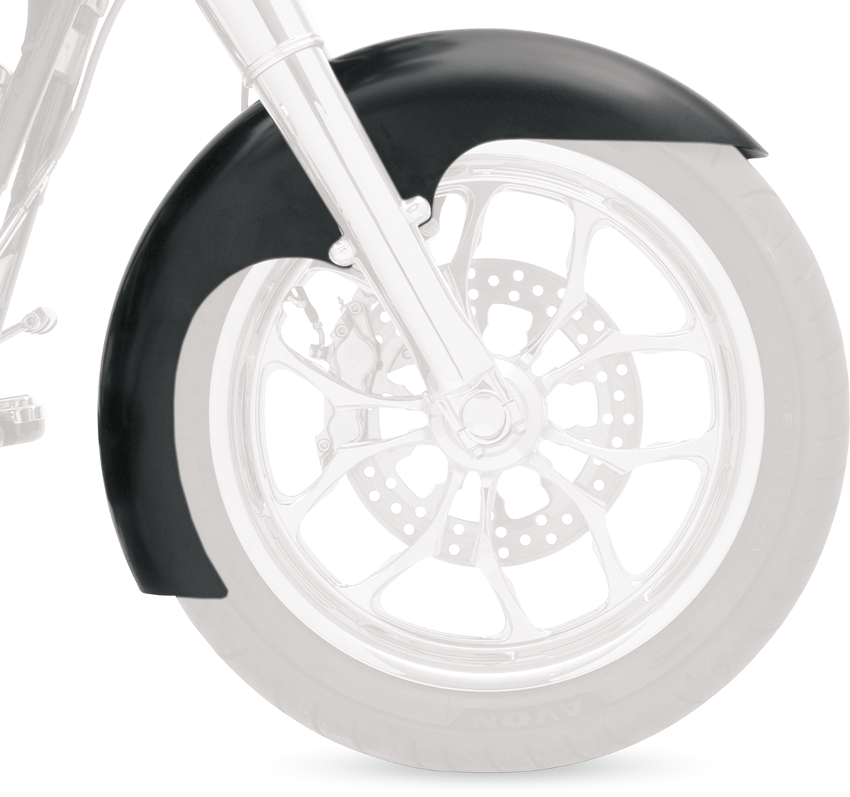 KLOCK WERKS Level Fender Kit - Front - Black - 21" KWF-01-0113