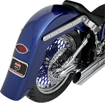 KLOCK WERKS Benchmark 4" Stretched Rear Fender - Frenched - Unfinished - For Custom Application KWF-02-0400