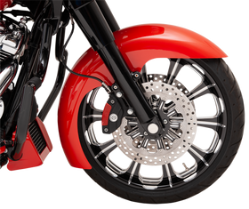 KLOCK WERKS Level Fender Kit - Front - Black - 16"-19" KWF-01-0112-2014