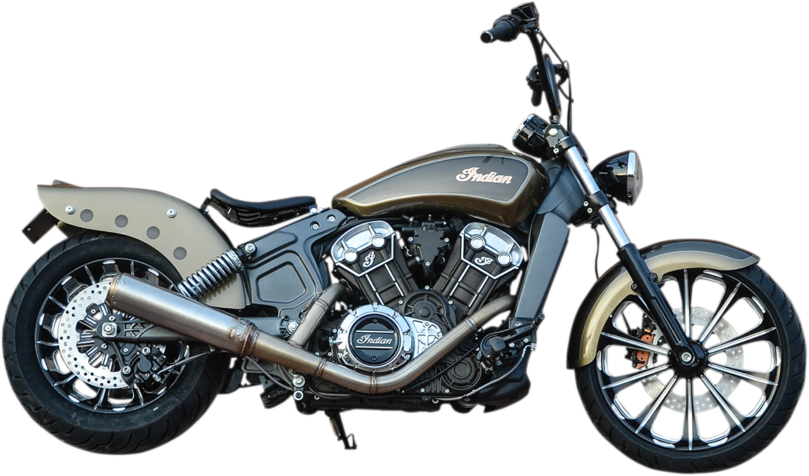 KLOCK WERKS Outrider Front Fender - E-Coated - 16"-19" - Indian Scout KWF-04-0339