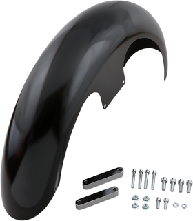 KLOCK WERKS Slicer Front Fender - Black - Steel - 21" KWF-04-0461