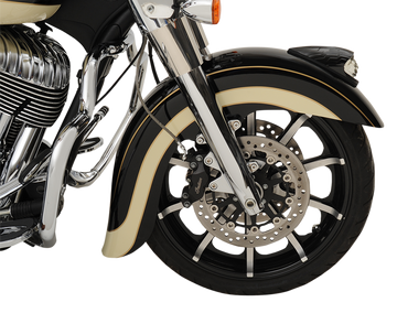 KLOCK WERKS Front Fender - E-Coating Black - 16"-19" - Indian/Chief KWF-04-0400