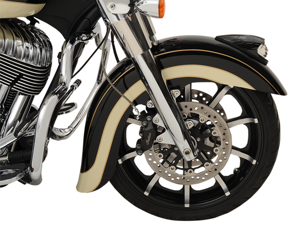 KLOCK WERKS Front Fender - E-Coating Black - 16"-19" - Indian/Chief KWF-04-0400