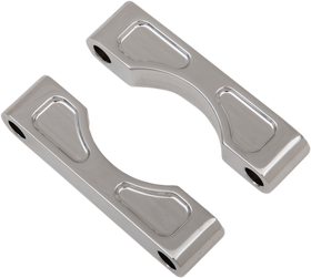 KLOCK WERKS Hugger Front Fender Mounting Blocks - For 16"/17"/18"/19" Wheels - Chrome KWFS-01-0103-C