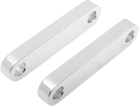 KLOCK WERKS Hugger Front Fender Mounting Blocks - For 21" Wheels - Chrome KWFS-02-0102-C