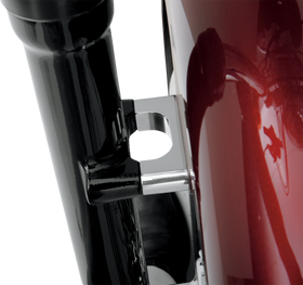 KLOCK WERKS Hugger Front Fender Mounting Blocks - For 21" Wheels - Chrome KWFS-02-0106-C